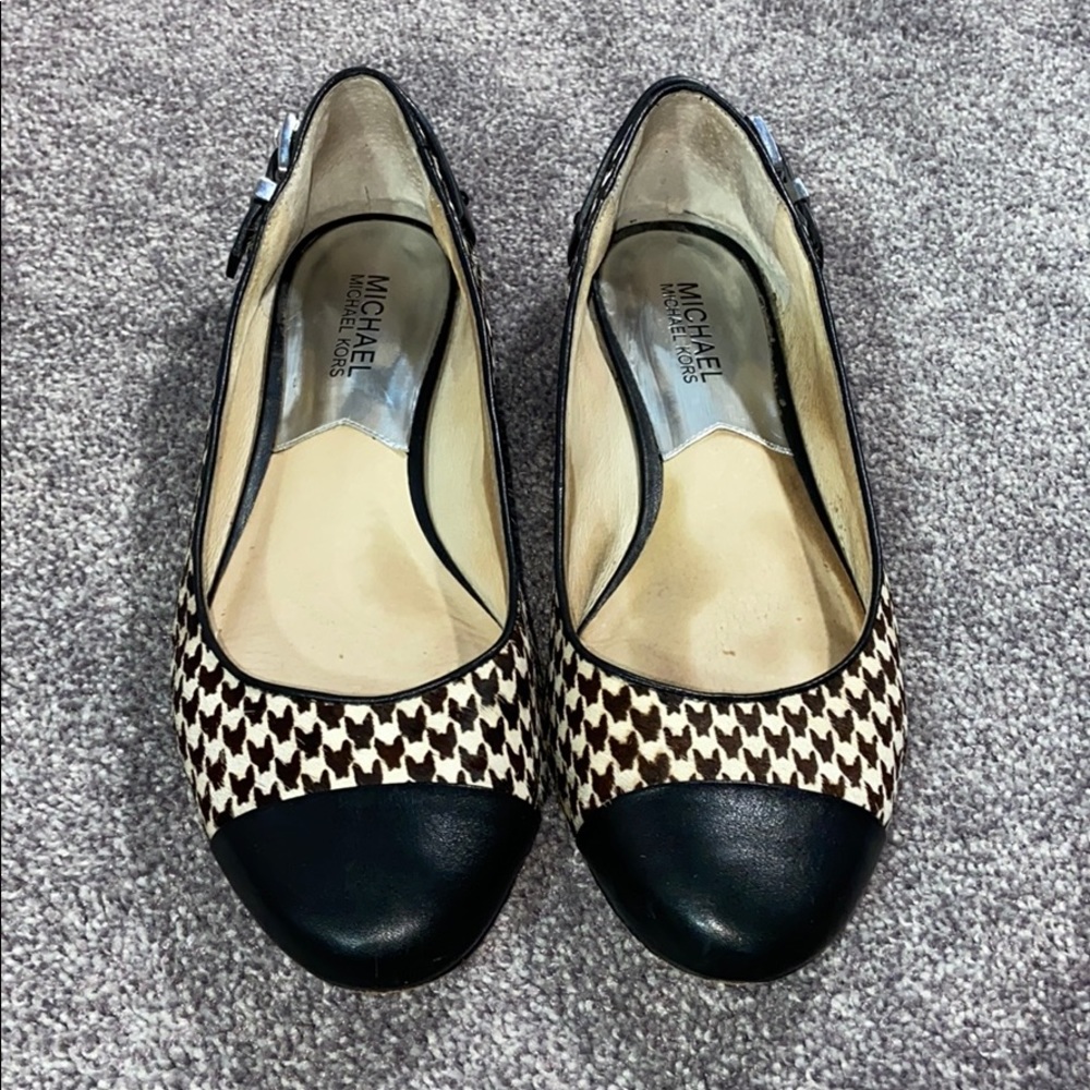 MICHAEL KORS Women’s Flats, Black & White